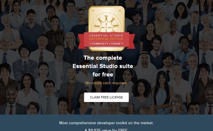 Syncfusion : Free Toolkit Worth $9,975 with Community License